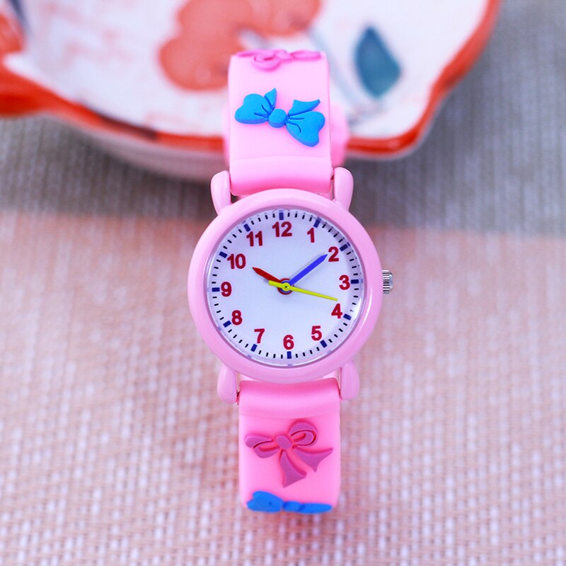 Chaoyada – montres à nœud papillon pour fille, jouet mignon, Six couleurs, pour petite écolière de la maternelle