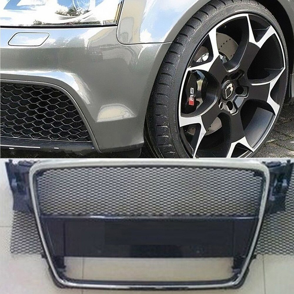 Aluminum alloy Car front bumper Mesh grill grille cover Universal Aluminum Mesh Grill Section Car Vehicle Black body Grille Net