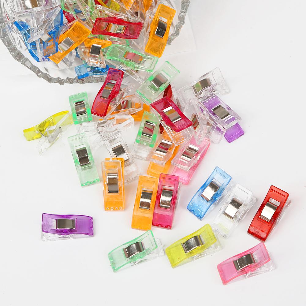 10 Uds. Pinzas de revestimiento para suelo Multicolor de plástico, pinzas de tela, herramientas de costura de retales y dobladillo, accesorios de costura