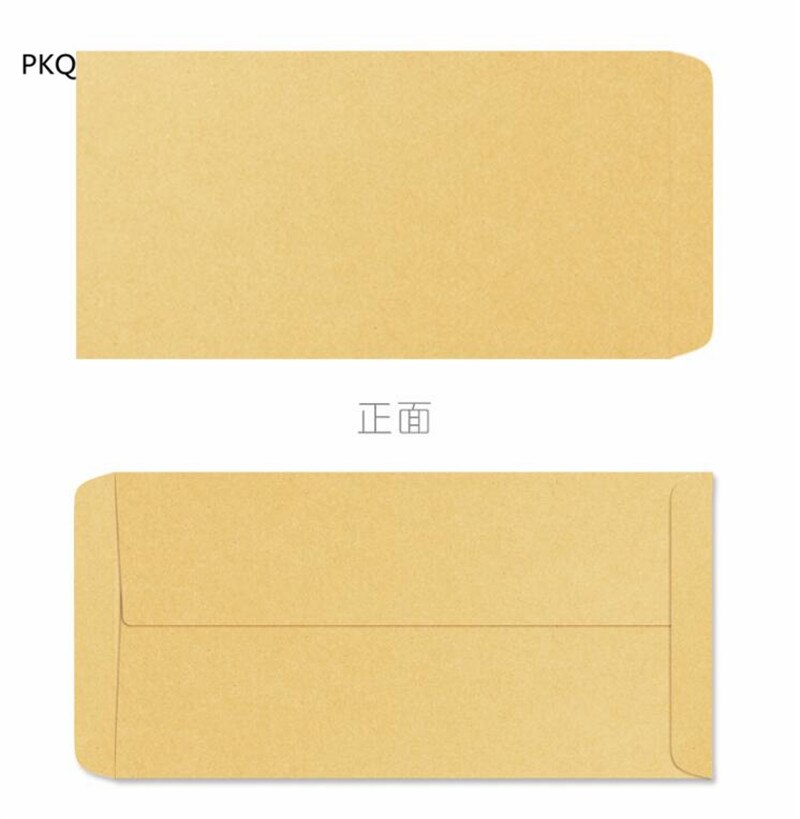 100 pièces Kraft blanc papier enveloppe Message carte lettre stationnaire stockage papier bricolage enveloppe décorative