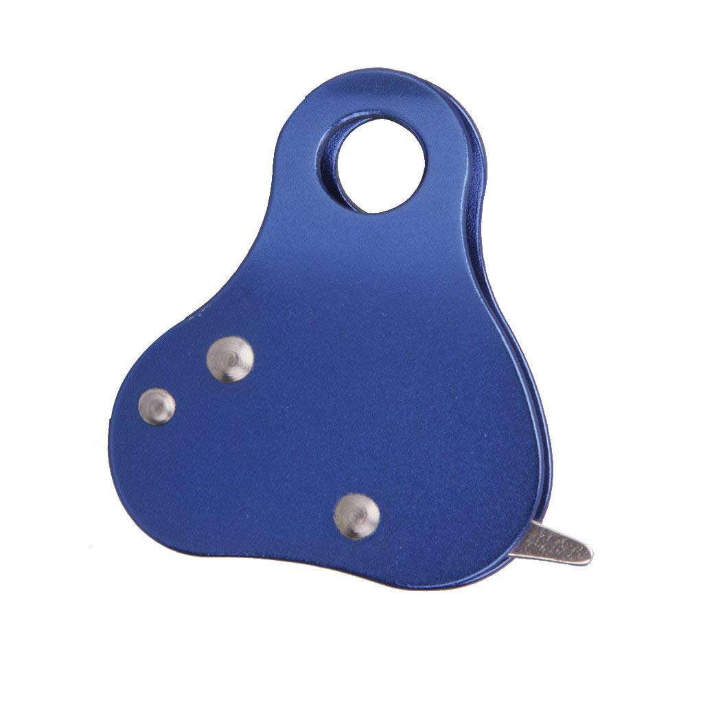 7 x 7.7 cm 24 kN Pulley Aluminum Climbing Rope Blocker Grab Climbing Rope For Outdoor Climbing/Mountaineering etc