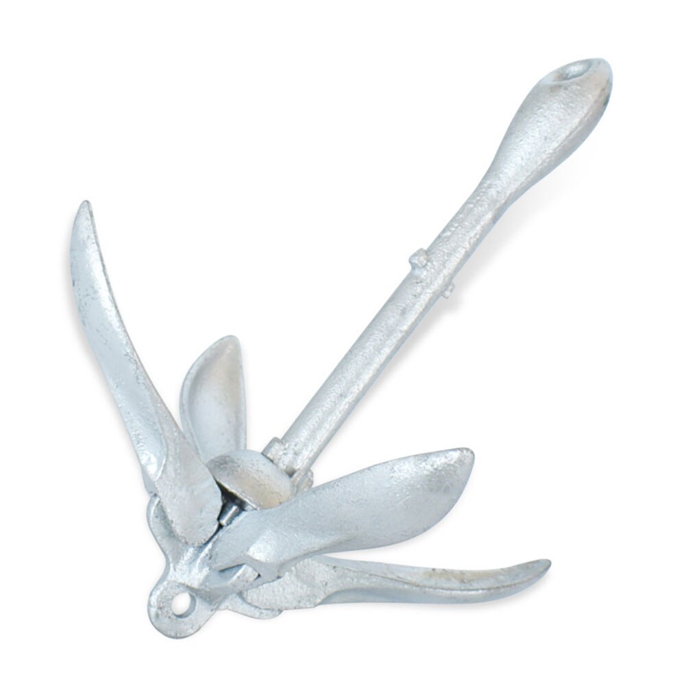 Folding Anchor Fishing Accessories for Kayak Canoe Boat Marine Watercraft Aluminum Lightweight Small Watercraft Anchor