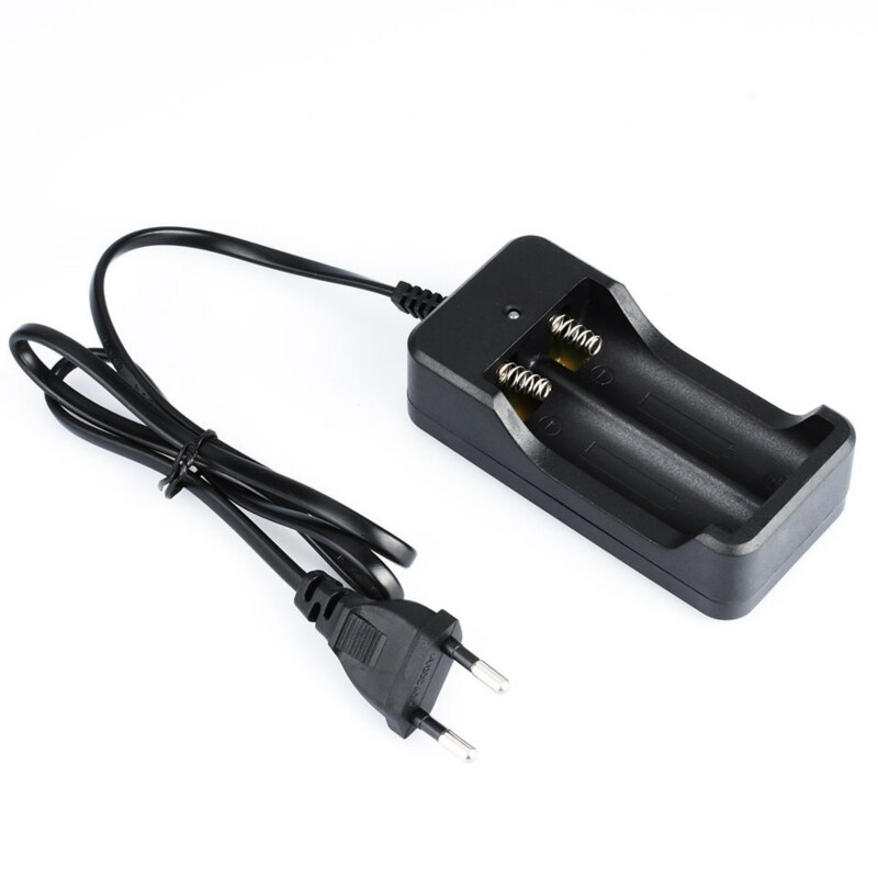 18650 batterilader eu-plugg 2 spor smart frakt sikkerhet hurtiglading 18650 26650 14500 li- ion oppladbar batterilader