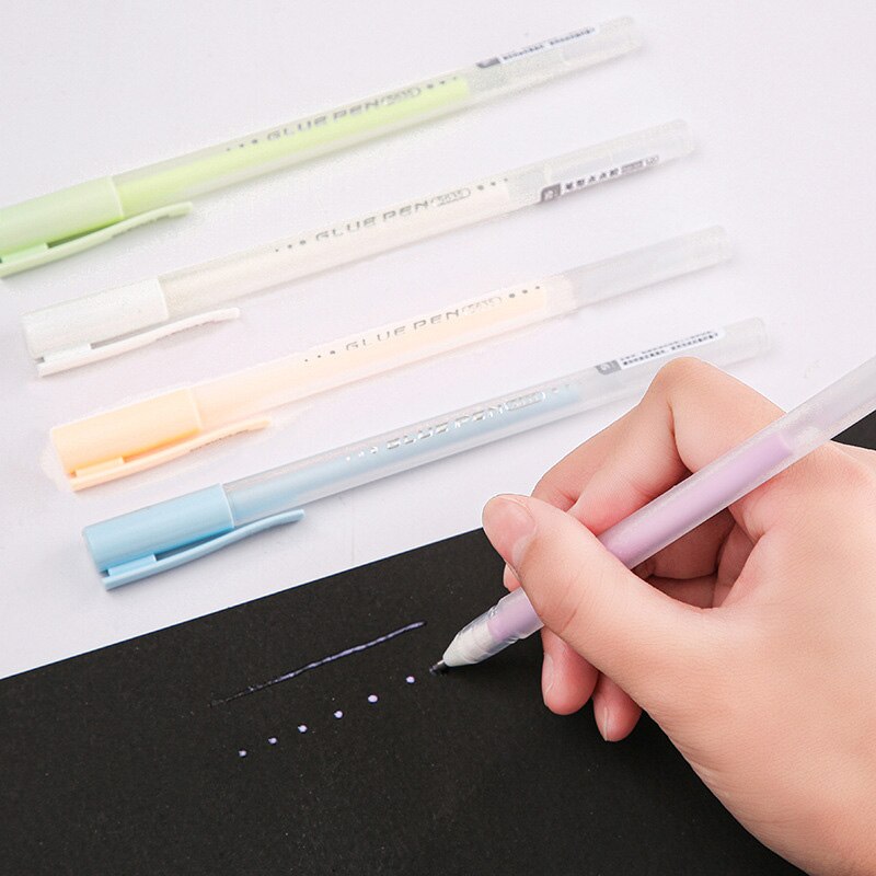 Colors Portable Pen Shape Glue Multi-function Adhesive Student DIY Office Accessories School Supplies Korean Stationery