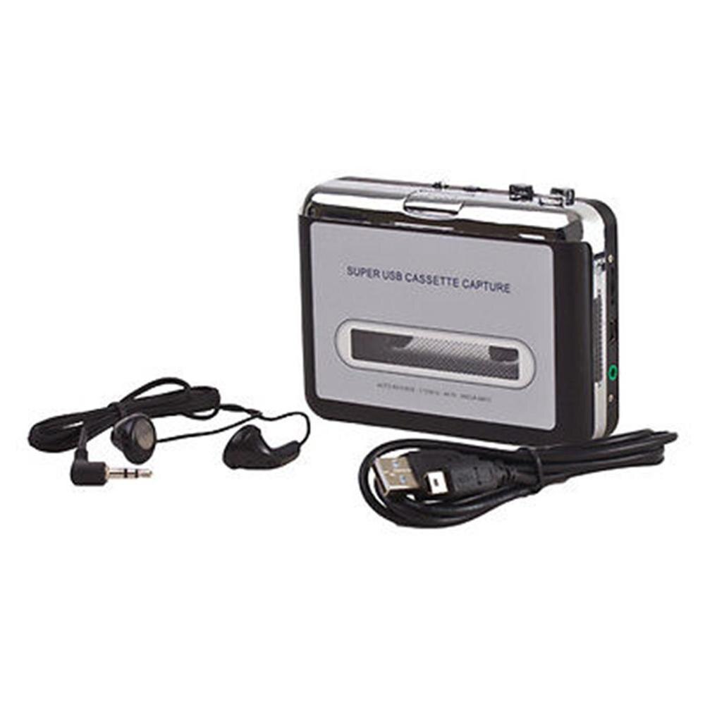 LESHP Tape Cassette Convert To MP3 Player Converter To USB Audio Captuer Walkman Music Player + CD +USB cable+ Earphones: Default Title