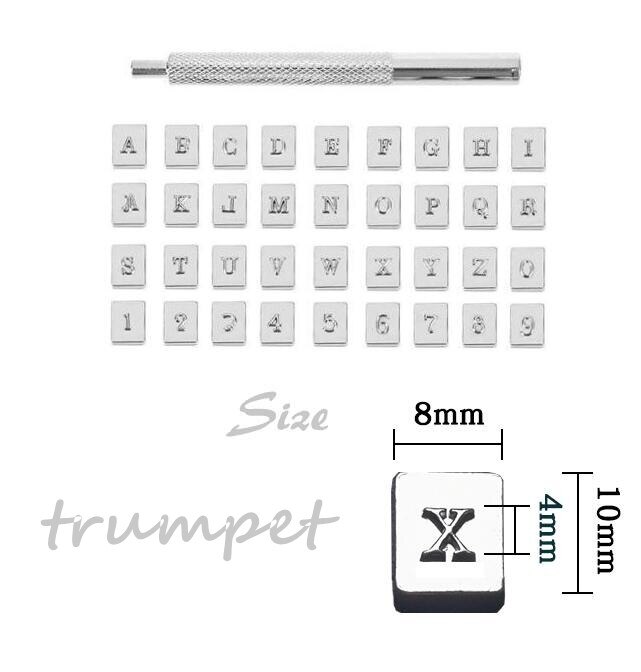 36 Stks Letter- en Cijferstempels Ponsen Gereedschap Stempel Leer Afdrukken Carving Markeren Craft Tool Leer Craft Embossing Voor DIY Handgemaakte Kunst Werken
