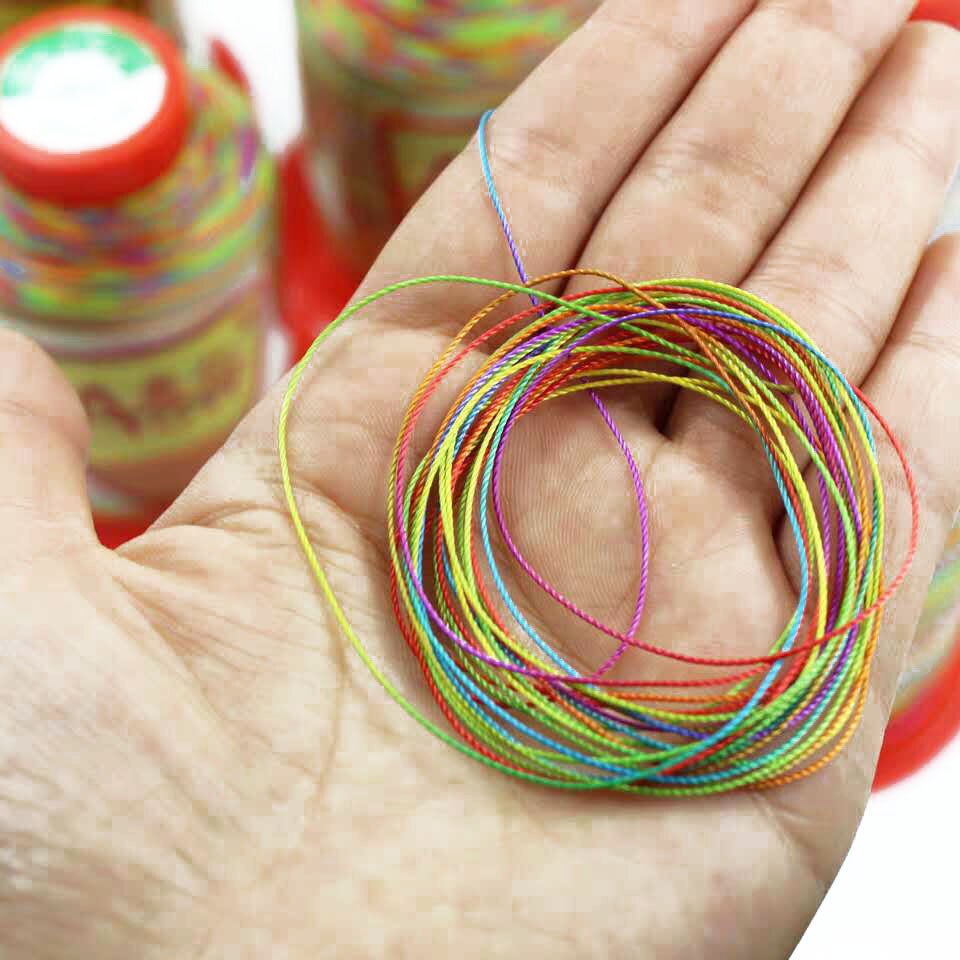 AOYI-Hilo de nailon de alta resistencia para teñir, máquina de pulir de alta resistencia, color arcoíris, 210D