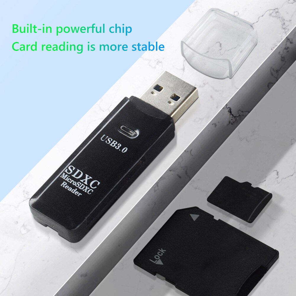 Memory Kaartlezer Sd Tf Smart Cardreader Adapter 2 In 1 Tf Kaartlezer Usb 3.0 Kaartlezer Adapter Drive Gratis voor Pc Flash