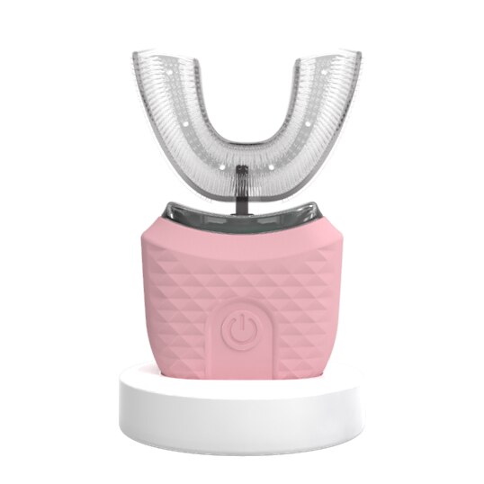 Sonic U Shaped Electric Toothbrush Kids Tooth Brush For Children Baby Toothbrushes Ultrasonic Teeth Cleaner Head Smart Whitening: pink