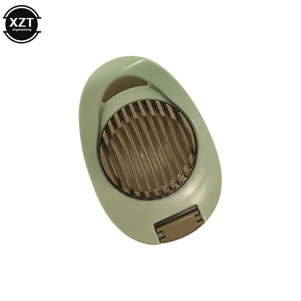 Multifunction Egg Slicers Section Cutter Divider Plastic Egg Splitter Cut Egg Device Kitchen Egg Tools: Green