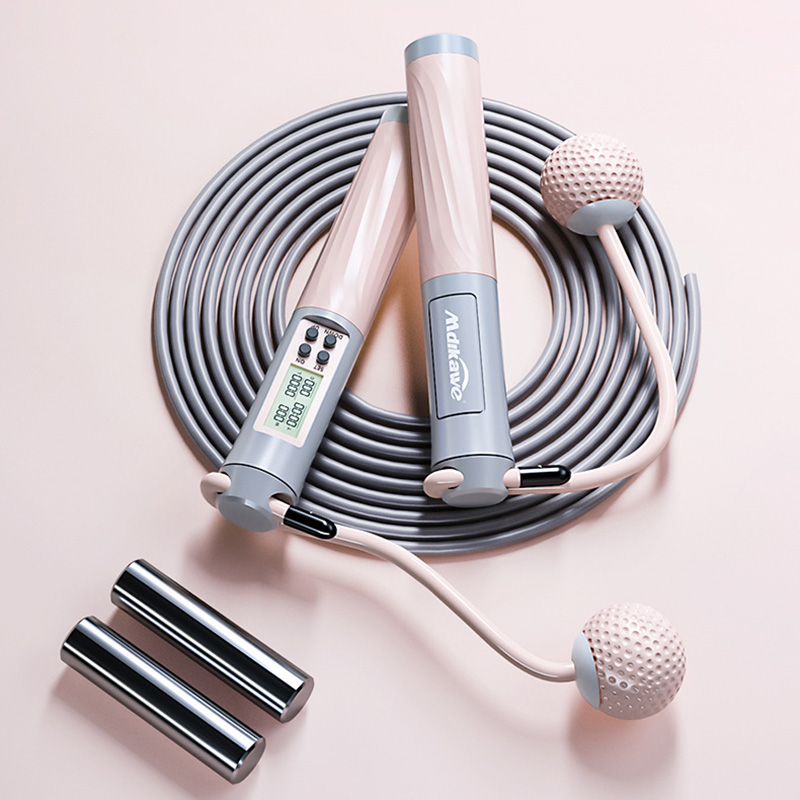 Cuerda de saltar electrónica con contador de velocidad, comba inalámbrica, Mango antideslizante ajustable para entrenamiento, salto, entrenamiento para ejercicio