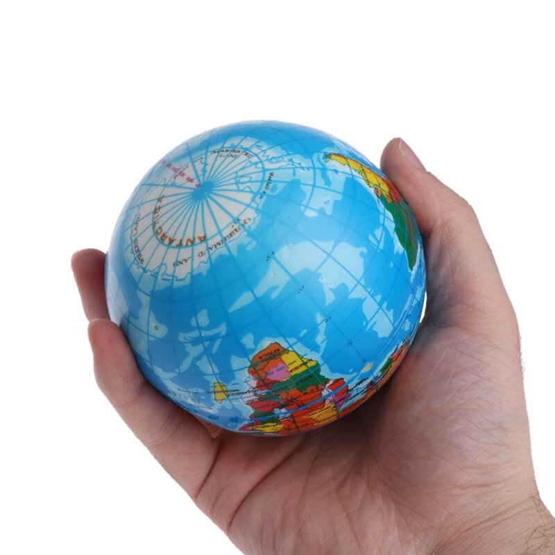 Snel Stijgende Squeeze Antistress Stress Wereldkaart Bal Planeet Aarde F3ME