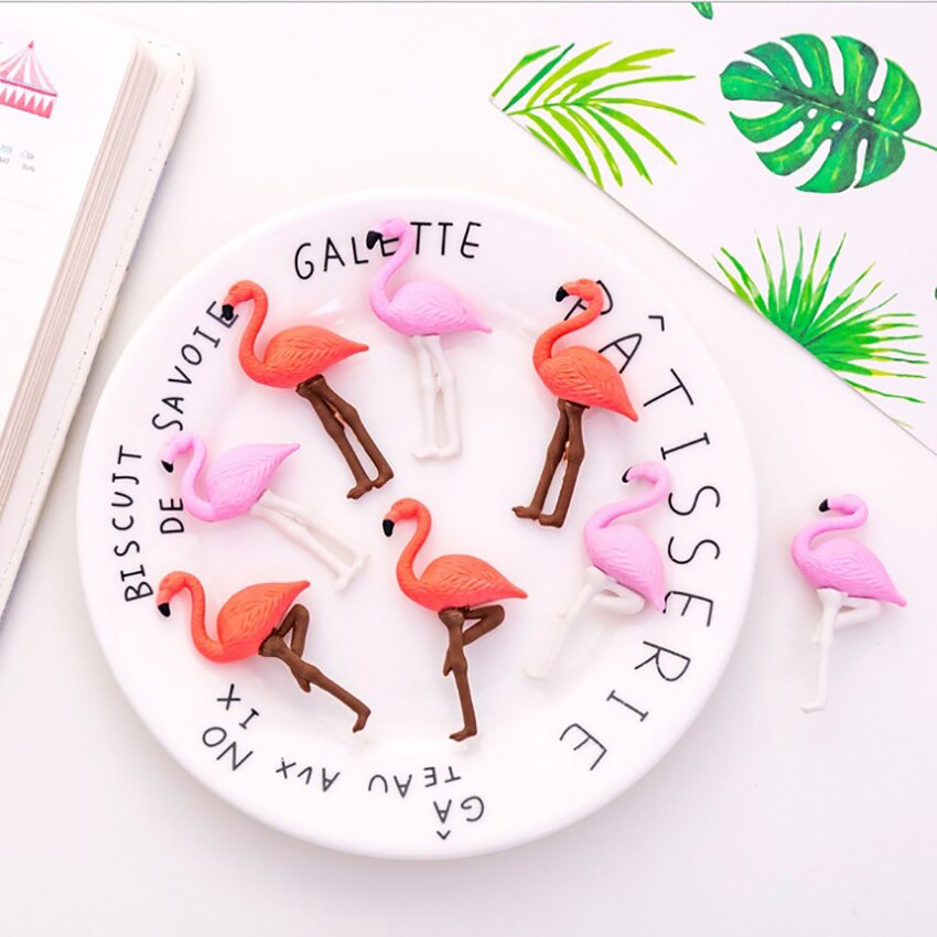 4 teile/satz Nette Karikatur Flamingo bilden Radiergummi freundlicher Korrektur Schreibwaren Gummi Bleistift Radiergummis Dekor Spielzeug Reiben Bausätze Schule Belohnungen
