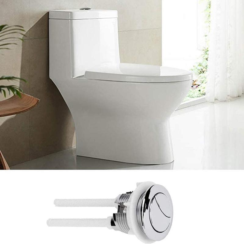 Hoogwaardige Spiegel Dual Flush Toilet Tank Knop Ronde Hoofd Drukknop Badkamer Accessoires Waterbesparende Kraan