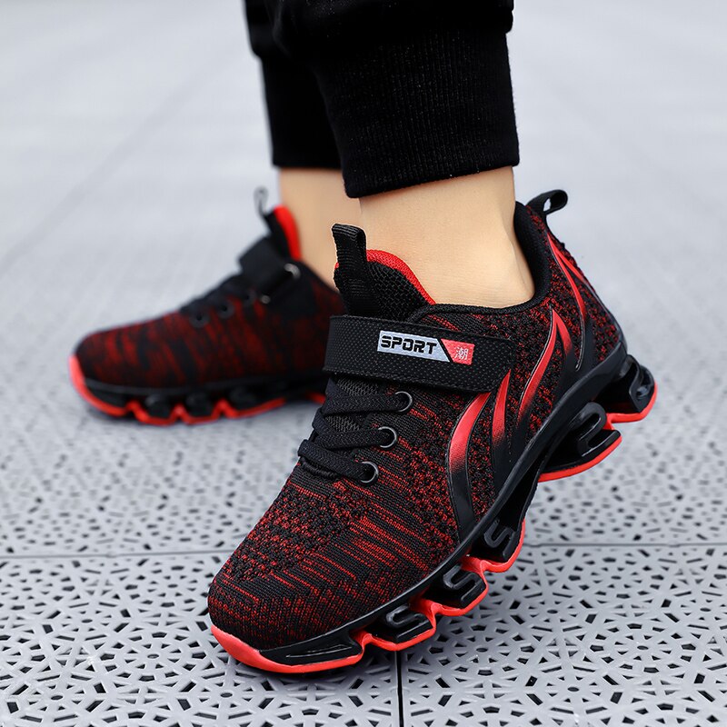 Ademende hardloopschoenen jongens sport sneakers kinderen lichtgewicht kinderschoenen antislip zachte kindersneakers schoen enfant