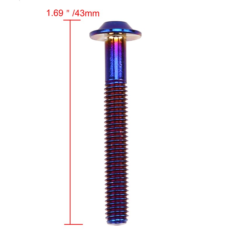 POSSBAY M6 Motorcycle Nut Bolt 304 Stainless Steel Plum Hex Screw Anti-theft Plum Hex Bolt Universal Hex Screw for Moto Car: M6x40