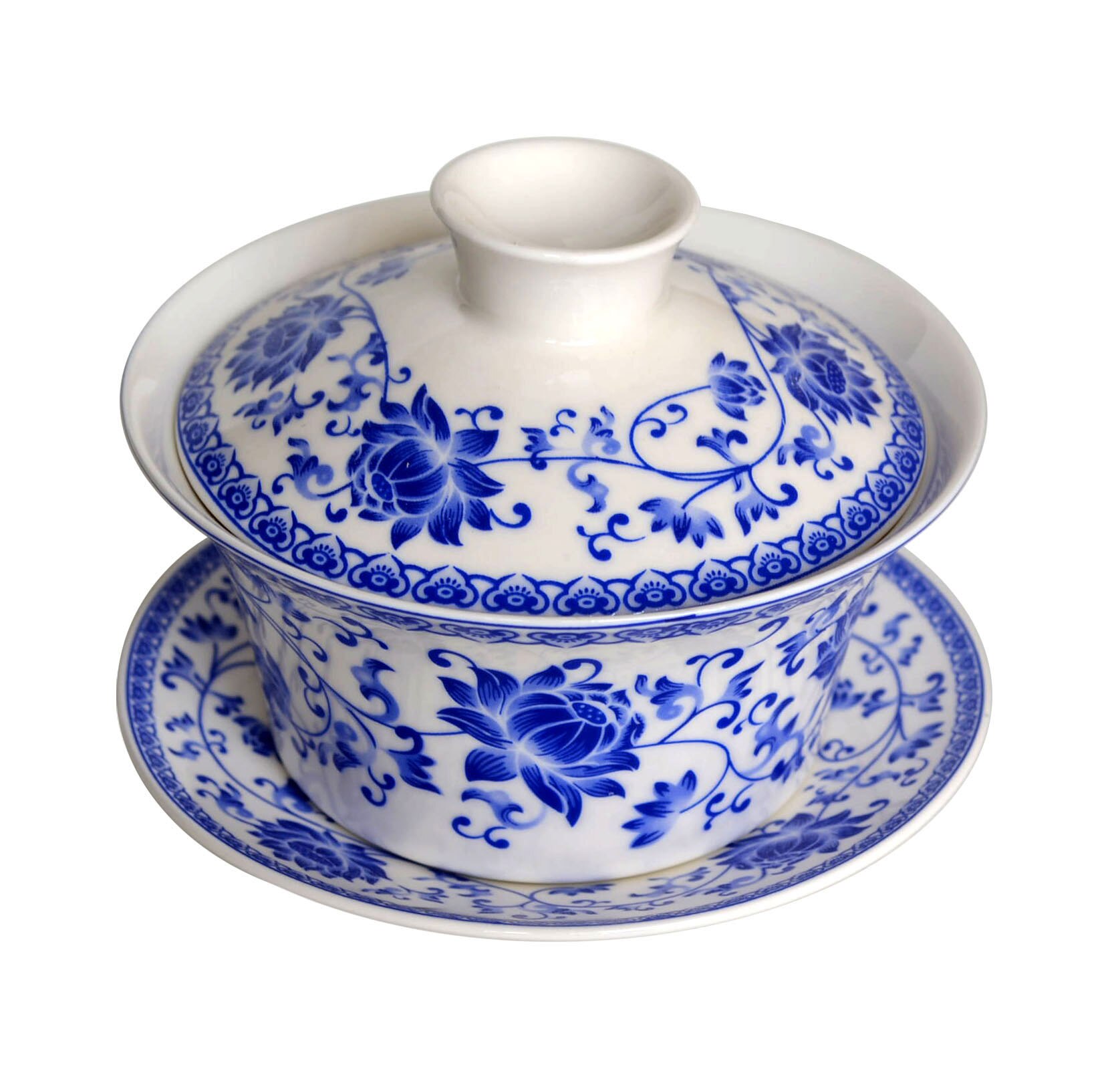 Gaiwan 300ml terrin penoy tekopper porcelæn jingdezhen traditionel kinesisk tesæt låg kopper underkop te: 06