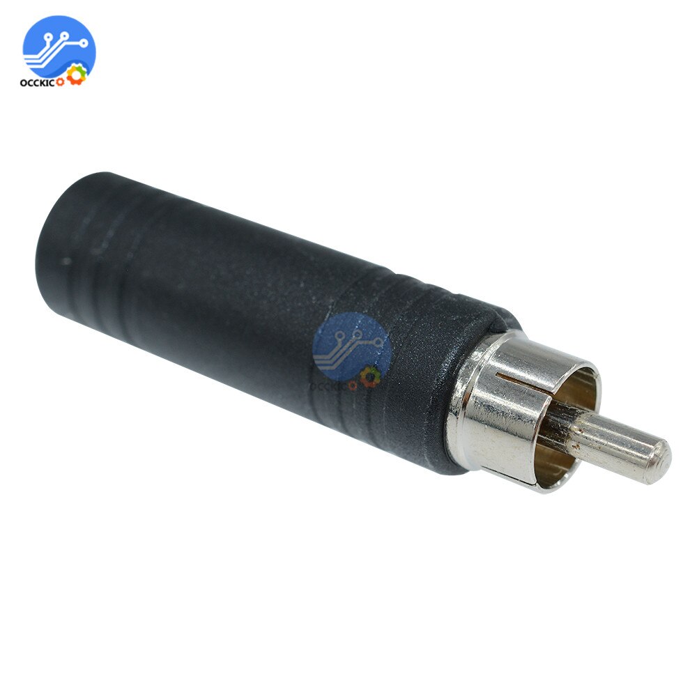 2 stuks RCA Kabel Man-vrouw 6.35mm Jack Adapter Connector Audio Aux Kabel voor PC Speaker Spelers