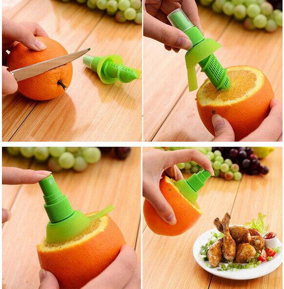 Apelsinjuice press juice juicepress citron spray dimma apelsin frukt press spruta kök matlagning verktyg