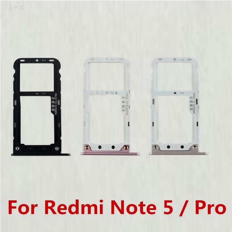 Sim-kortin pidike micro sd-korttipaikan pidike adapteri xiaomi redmi note 5 /  note 5 pro:lle