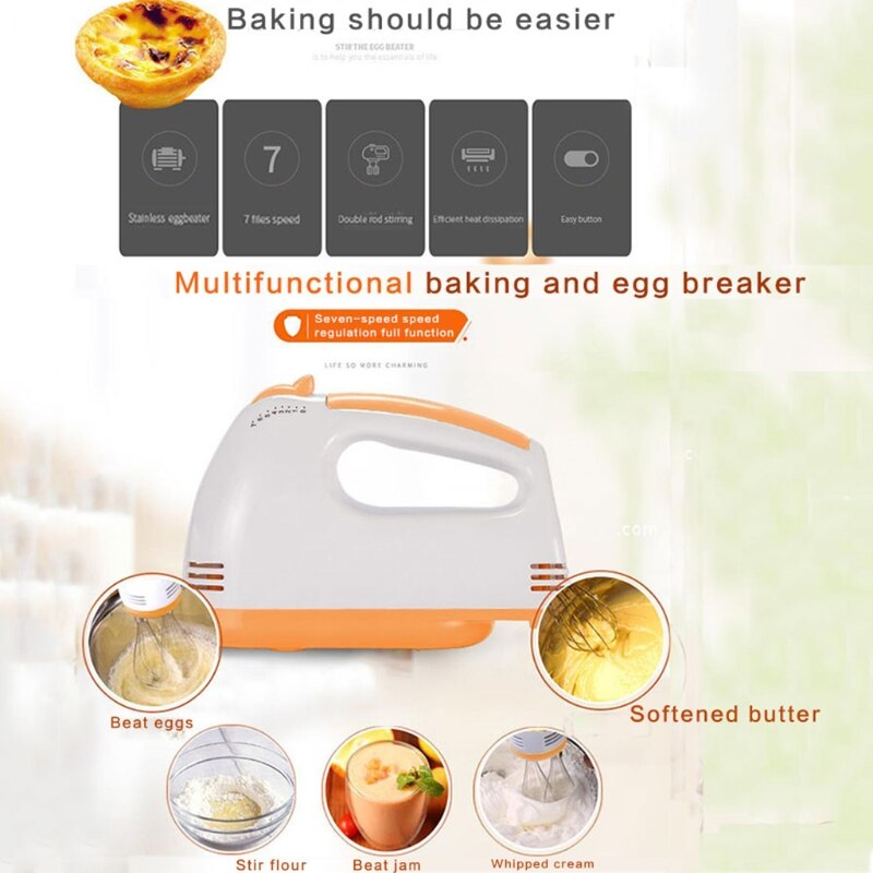 Kitchen Seven-Speed Electric Hand-Held Whisker
