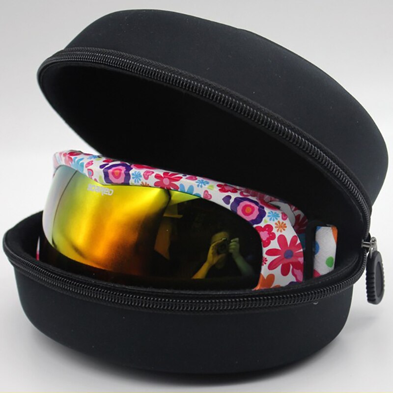 Resistant Adult Child Snow Ski Eyewear Case Portable Water Snowboard Skiing Goggles Carrying Case Zipper Hard Box 1pc