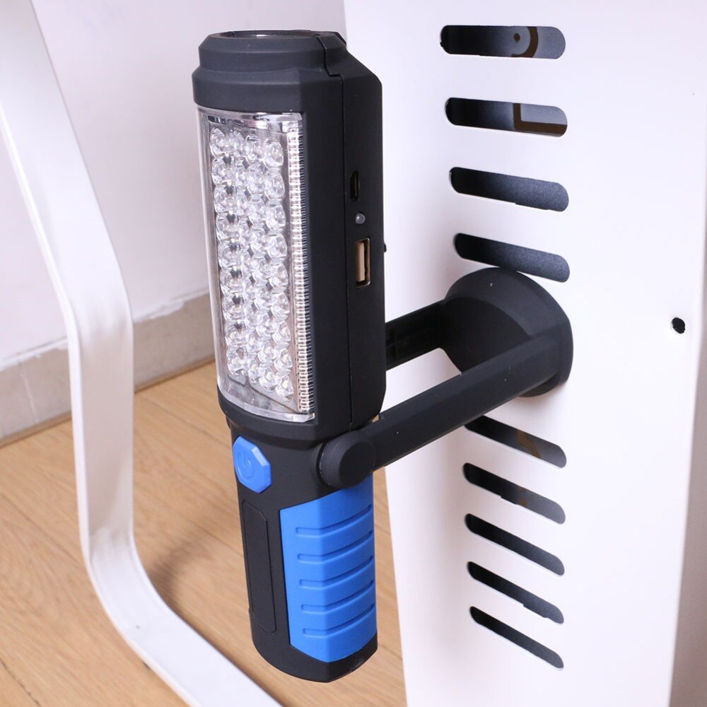 USB Charging/3*AA 36+5LED Magnetic Work Hand Flashlight Emergency Inspection Work Torch Light Hook Magnet Portable Lanterns