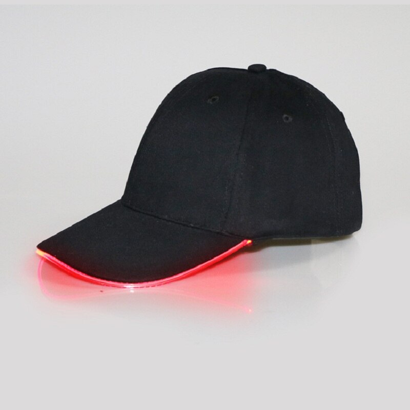 Cappello da Baseball di Modo Caldo Unisex di Colore Solido HA CONDOTTO Luminoso Cappello Da Baseball Corsa E Jogging Arrampicata Berretto Con Visiera Delle Donne Degli Uomini Berretto da Baseball Del Cappello: B1