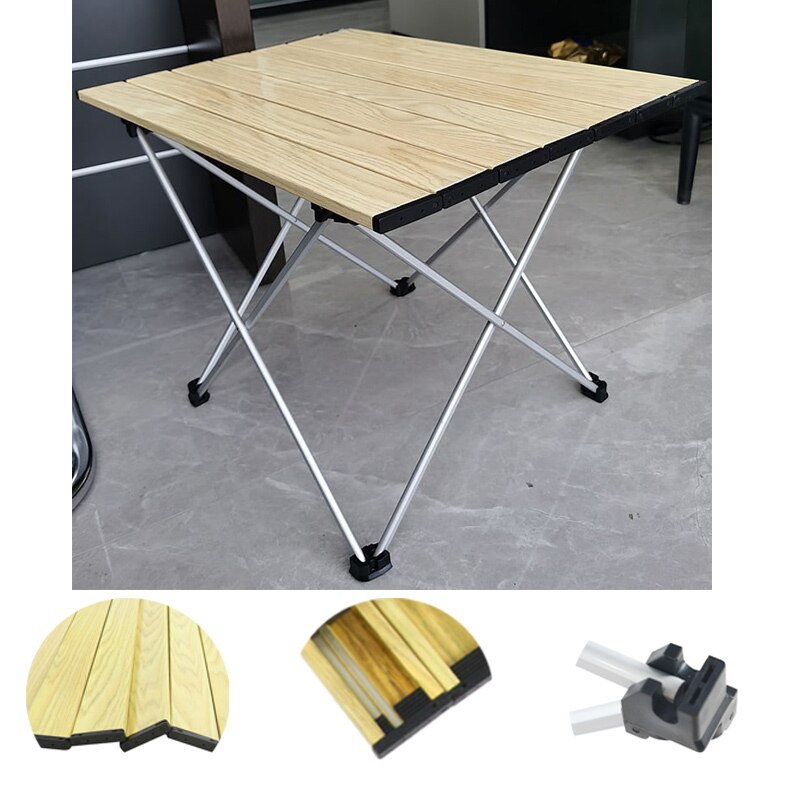 Small Folding Camping Table Portable Beach Table - Collapsible Foldable Picnic Table in a Bag