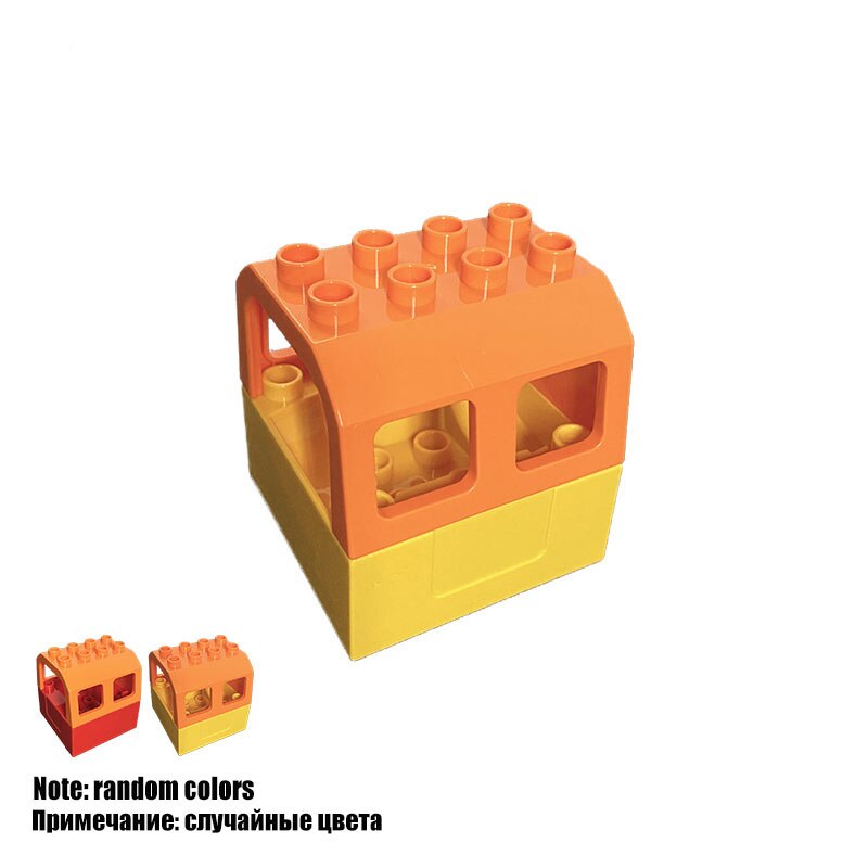 Trasporto ferroviario blocchi di costruzione di grandi dimensioni nuovi accessori pista creativa assemblare giocattoli per bambini mattoni treno urbano compatibile: Train cabin