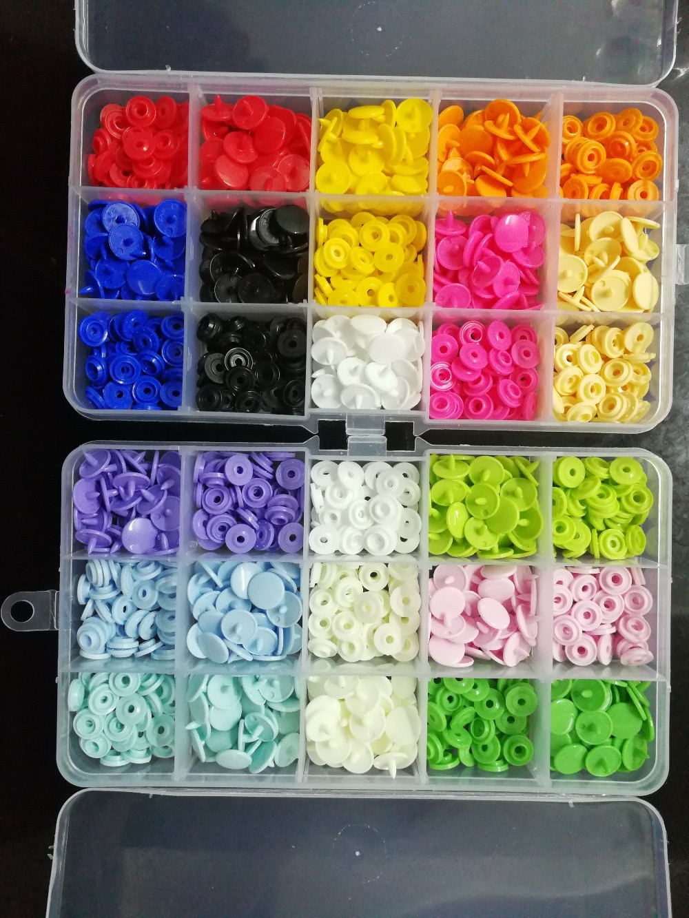150 set 15 kleuren gemengde KAM T3 10.5mm Plastic Drukknoop Fastners met Tang Hars Drukknoop Druk Tool kit