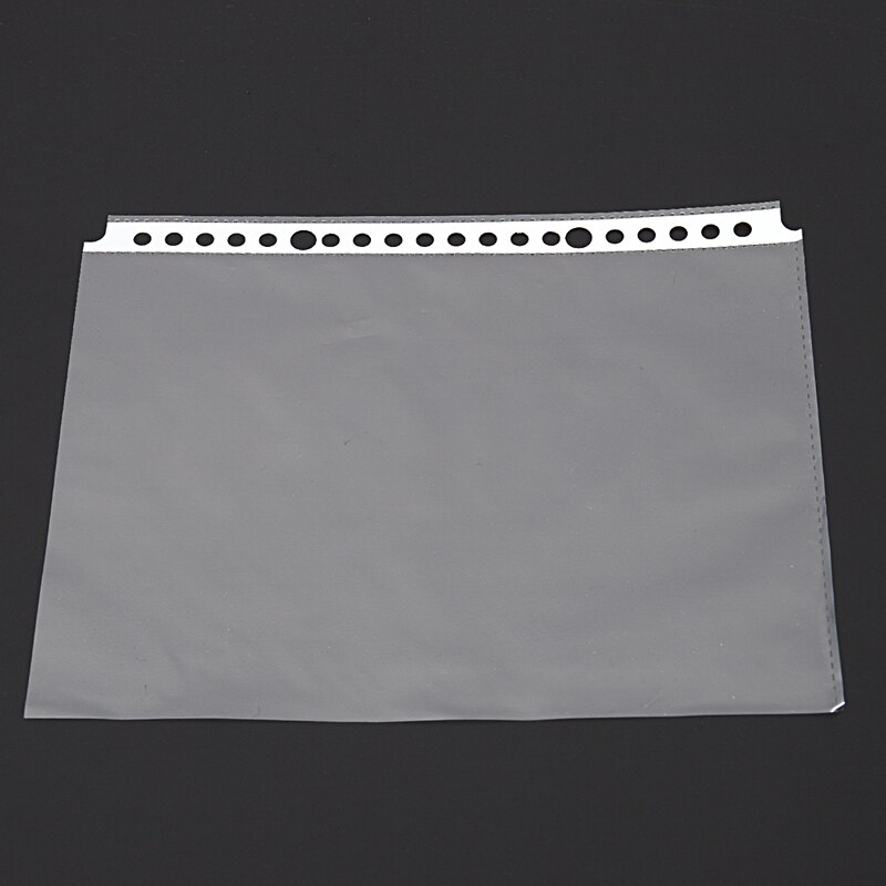 Pack of 200 A5 Clear Punched Pockets - Plastic Poly Folders