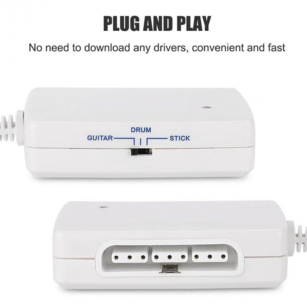 Cabo do adaptador do conversor do controlador do jogo de ruitroliker para ps2 para para conectores do gamepad do porto de wii