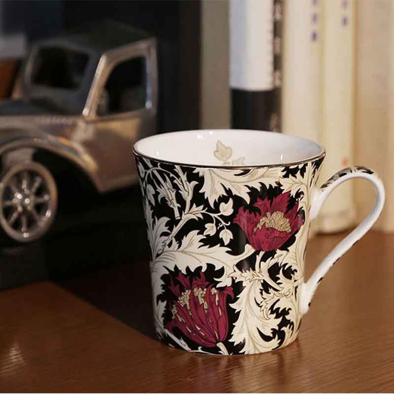 William morris vintage porcelæn te kop europæisk retro vand kop keramisk krus kaffe drinkware køkken tilbehør