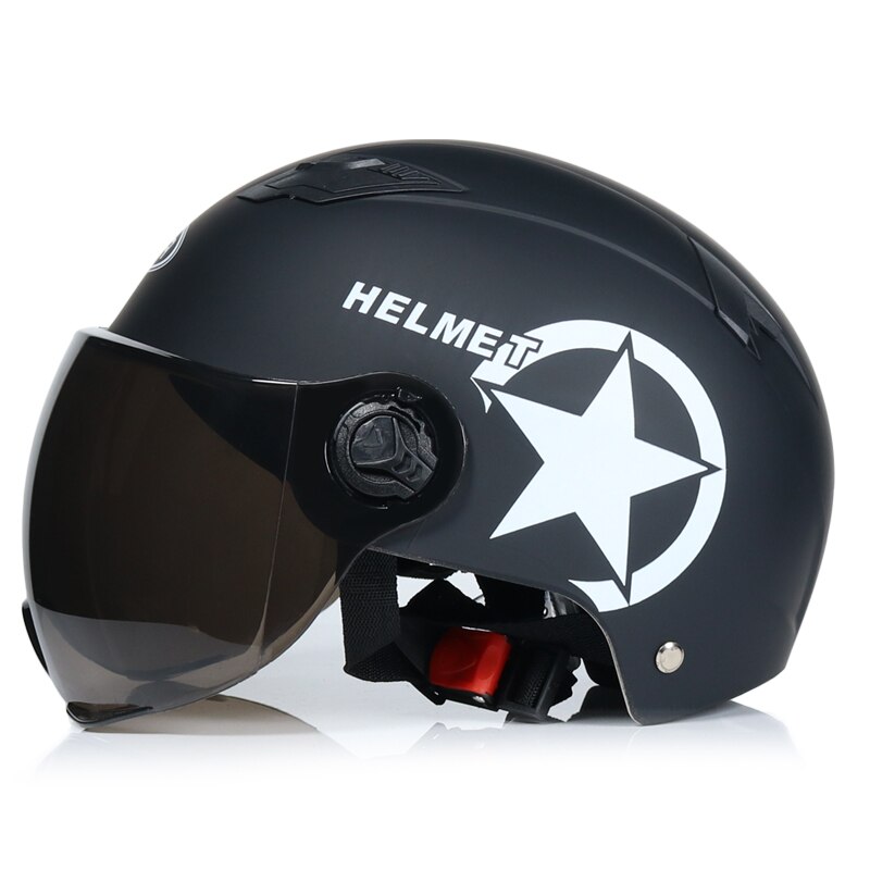 Motorhelm Scooter Bike Open Gezicht Half Baseball Cap Anti-Uv Veiligheid Harde Hoed Motocross Helm Meerdere Kleur Beschermen: 2