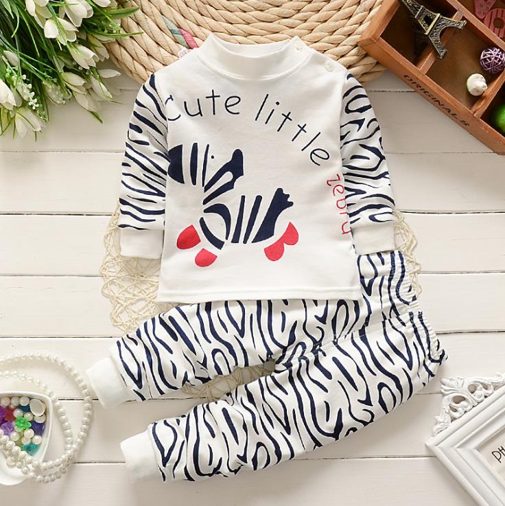 Conjunto de ropa interior de algodón para niños, ropa de otoño para bebé.: 24 meses