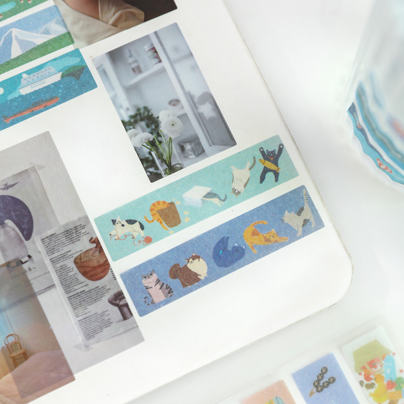 4 Vellen/Set Washi Stickers Papier Sticker Journal Scrapbooking Sticker Notebook Decoratie Ambachtelijke Papier