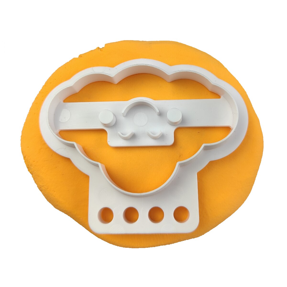 Molde 3D con forma de cara sonriente para cortar galletas, Mousse de Chocolate, Fondant, galletas, dulces, moldes para velas, herramienta de decoración de pasteles para hornear