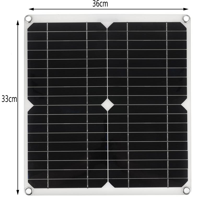 Solar Panel 100W 18V Dual USB Solar Panel Battery Charger Controller Camping Hiking Monocrystalline Solar Cell Boat Car Home