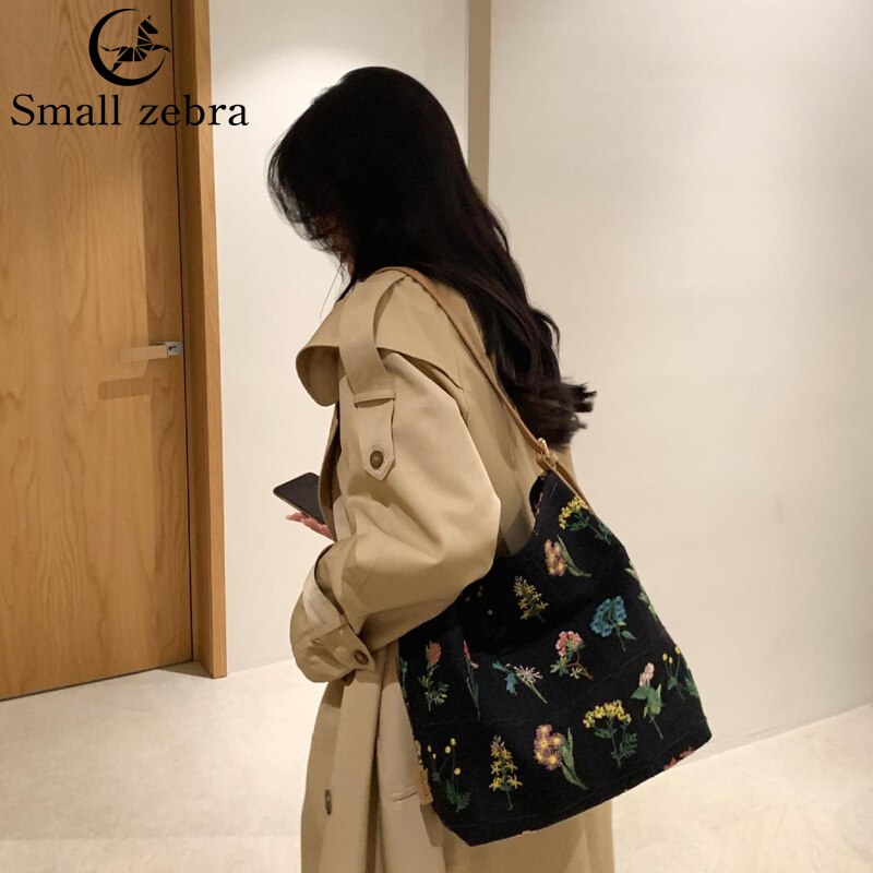 2022 Lente Alle Dingen Groeien Tote Tas Dames 2022 Canvas Tas Grote Capaciteit Een Schouder messenger Bag