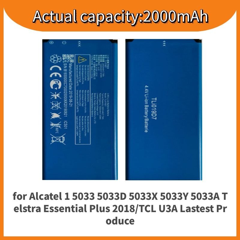Supersedebat Bateria for Alcatel 1 5033 5033D 5033X 5033Y 5033A Telstra Essential Plus Battery for TCL U3A Lastest Produce