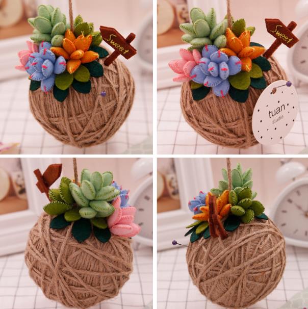 Fieltro de lana para decoración de dormitorio y sala de estar, kit de fieltro para manualidades diy, , para suculentas, Material de fieltro no terminado