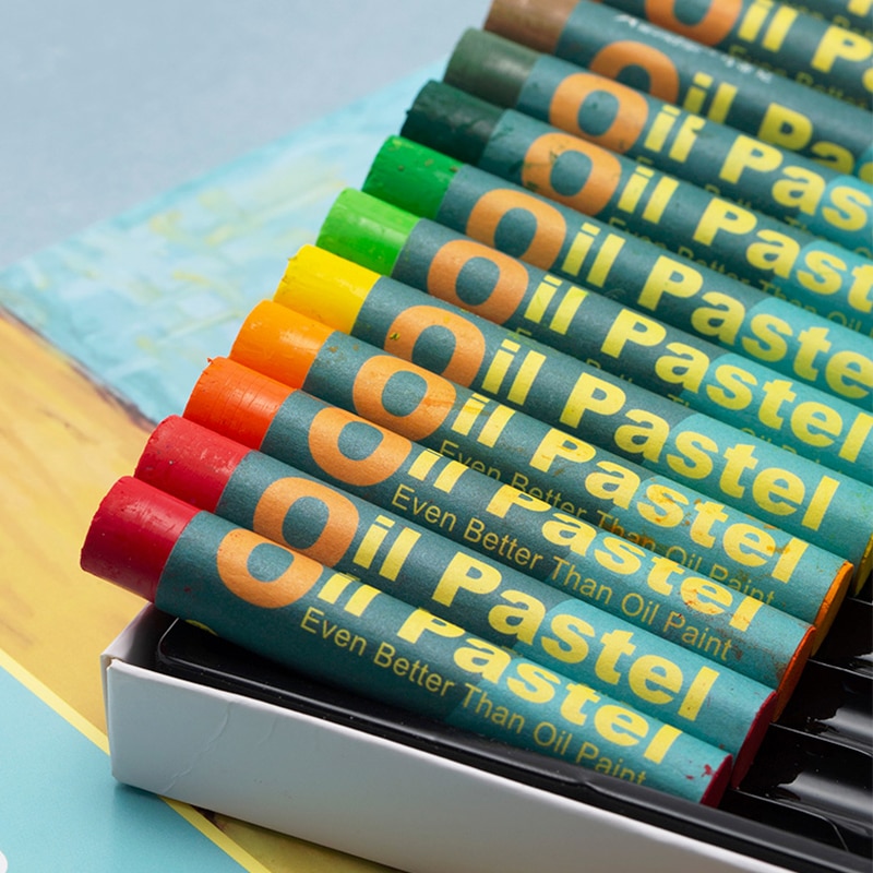 24colors Martini Heavy Color Oily Oil Pastel Soft Oil Pastel Beginner Set Children's Painting Crayons Sketchbook