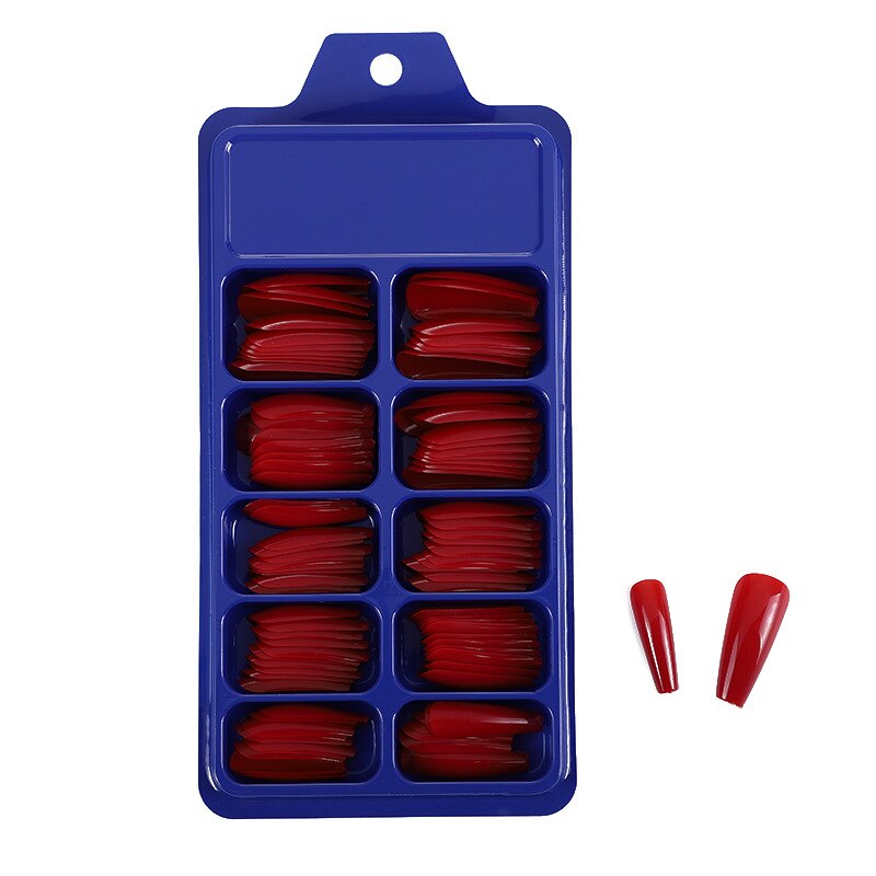 Uñas postizas de plástico para manicura, 100 Uds.: 01