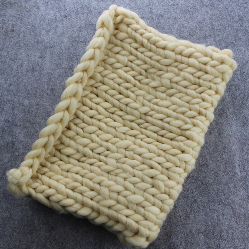 40*50 Knitted Blanket Basket Stuffer Filler Baby Blanket Photo Prop Newborn Baby Photography Props Accessories