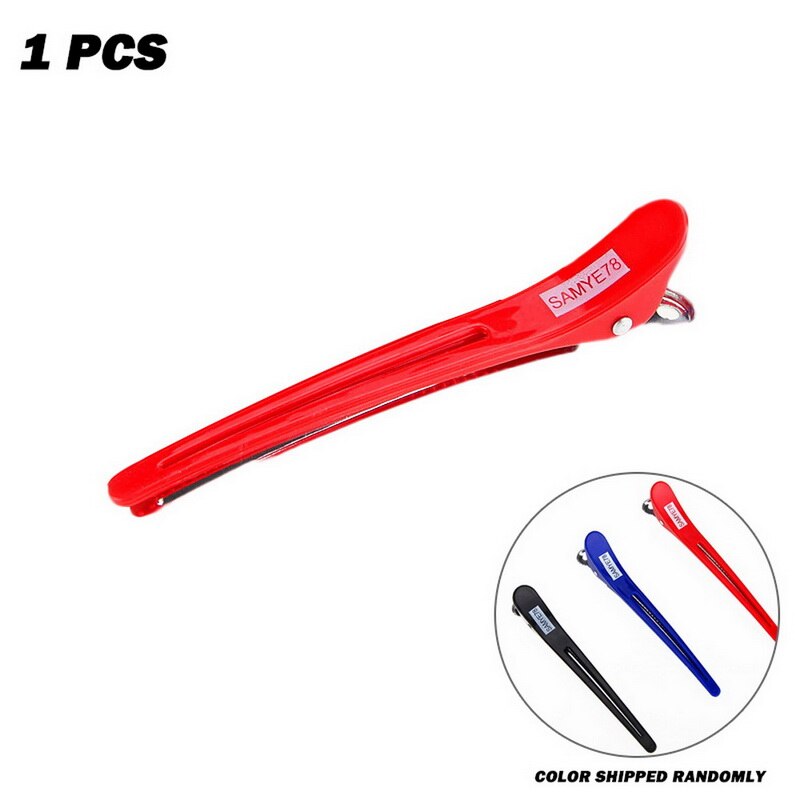 Pinzas de pelo de cocodrilo para peluquería, pinzas de pelo con forma de pico de pato para Pelo fino y gruesas: 1pcs
