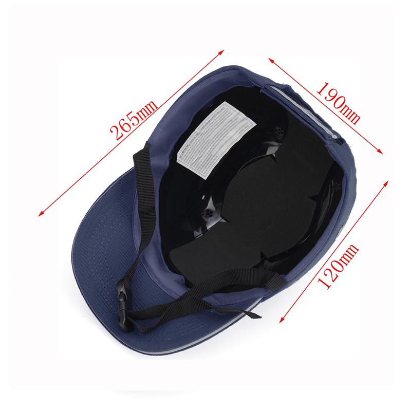 Bump Cap Work Safety Helmet ABS Inner Shell Baseball Hat Style Protective Hard Hat For Workwear Head Protection