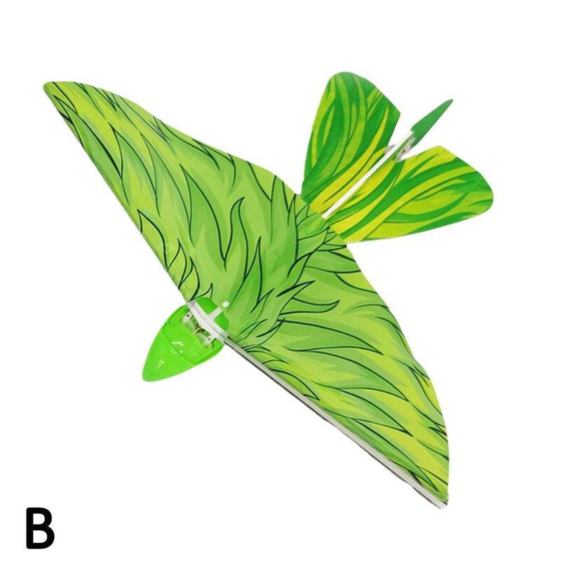 2.4GHz RC Bird Simulation Flying RC Bird Shape Remote UAV Bright Toys Control ABS Bird Control Airplane Lights LED X2A7: Green