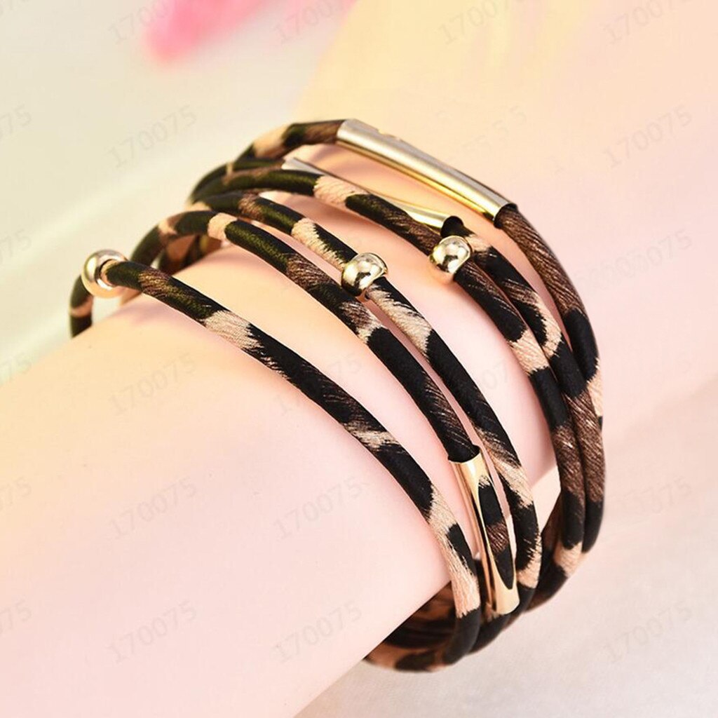 Bracelet multicouche magnétique en cuir pour dames, pendentif d'oreille, accessoires bijoux , 30 #3 pièces
