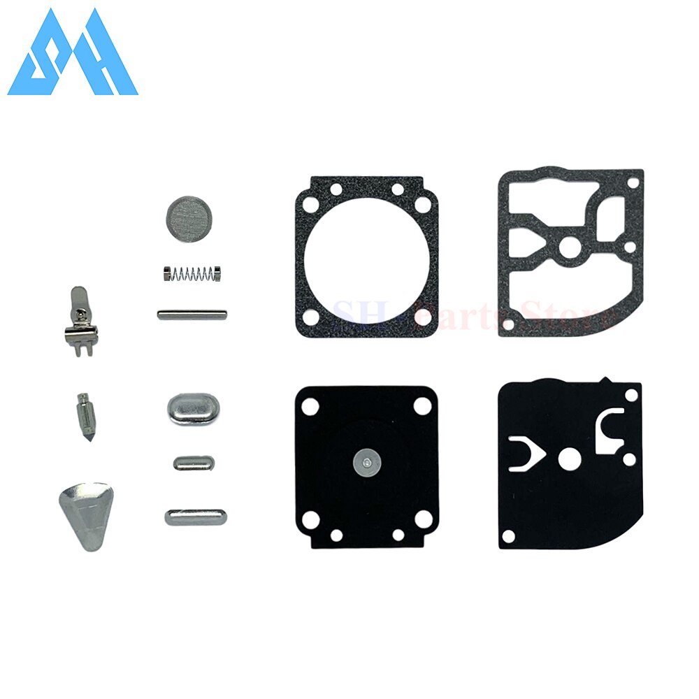 Carburetor with Repair Kit for Stihl FC55 FC75 FC85 FS310 FS38 FS45 FS45C FS45L FS46 FS55 FS55RC FS55T FS74 FS75 FS76 FS80 FS85: Repair kit (13 pcs)